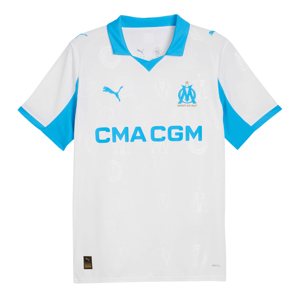 Marseille Home Soccer Jersey 25/26 White - Football Shirt | SmartJerseys | Official Quality
