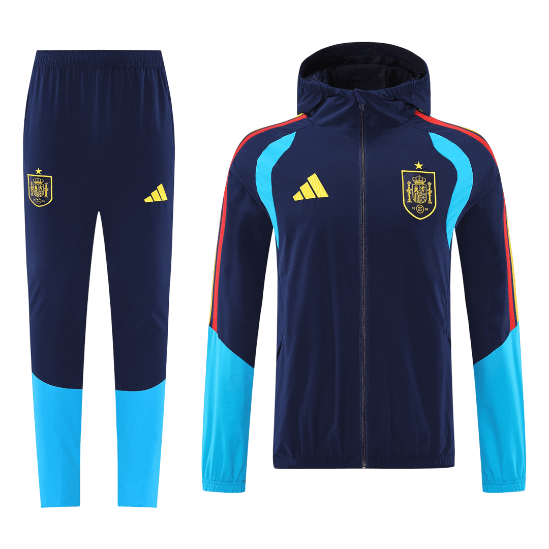 Spain Hoodie Training Kit 2026 - Blue&Black (Top+Pants)