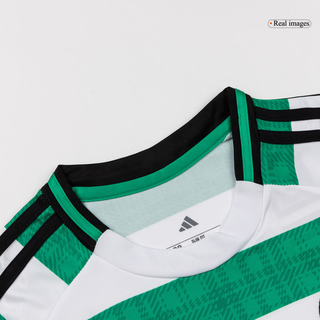 Kid's Celtic Home Soccer Jersey Kit(Jersey+Shorts) 25/26 Green&White