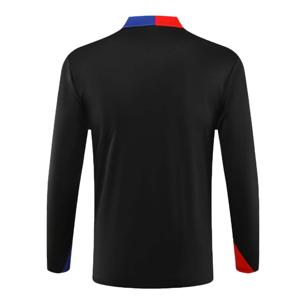 Kids Barcelona Zipper Sweatshirt Kit 2024/25