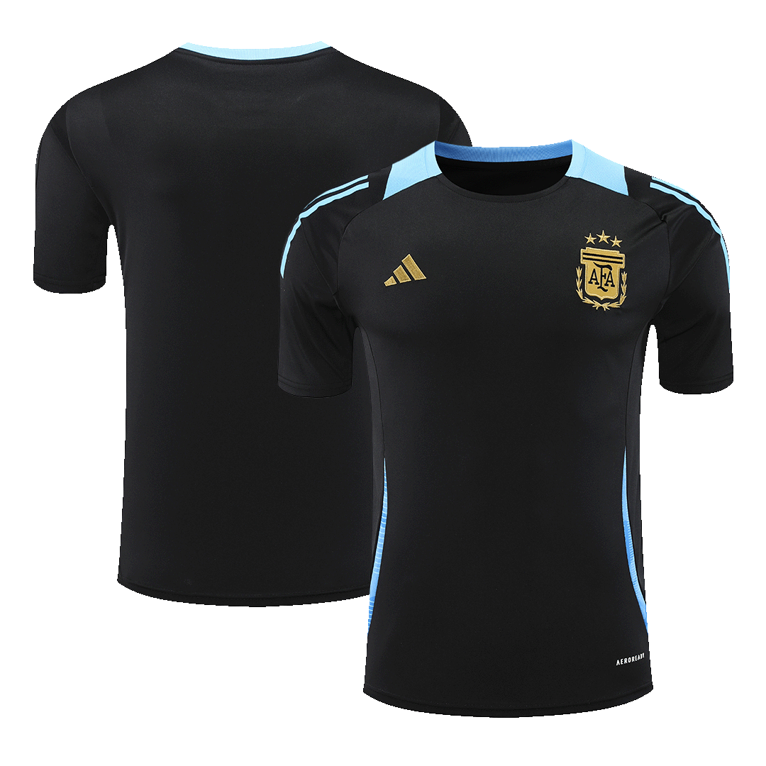 Camiseta de entrenamiento prepartido de Argentina para la Copa América 2024 - Negra