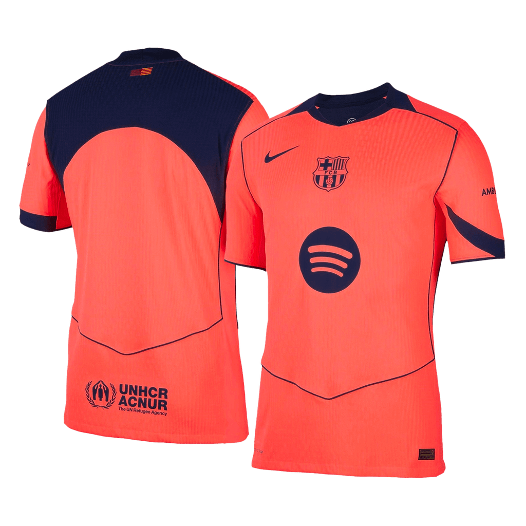 Authentic Barcelona Third Away Soccer Jersey 25/26 Orange