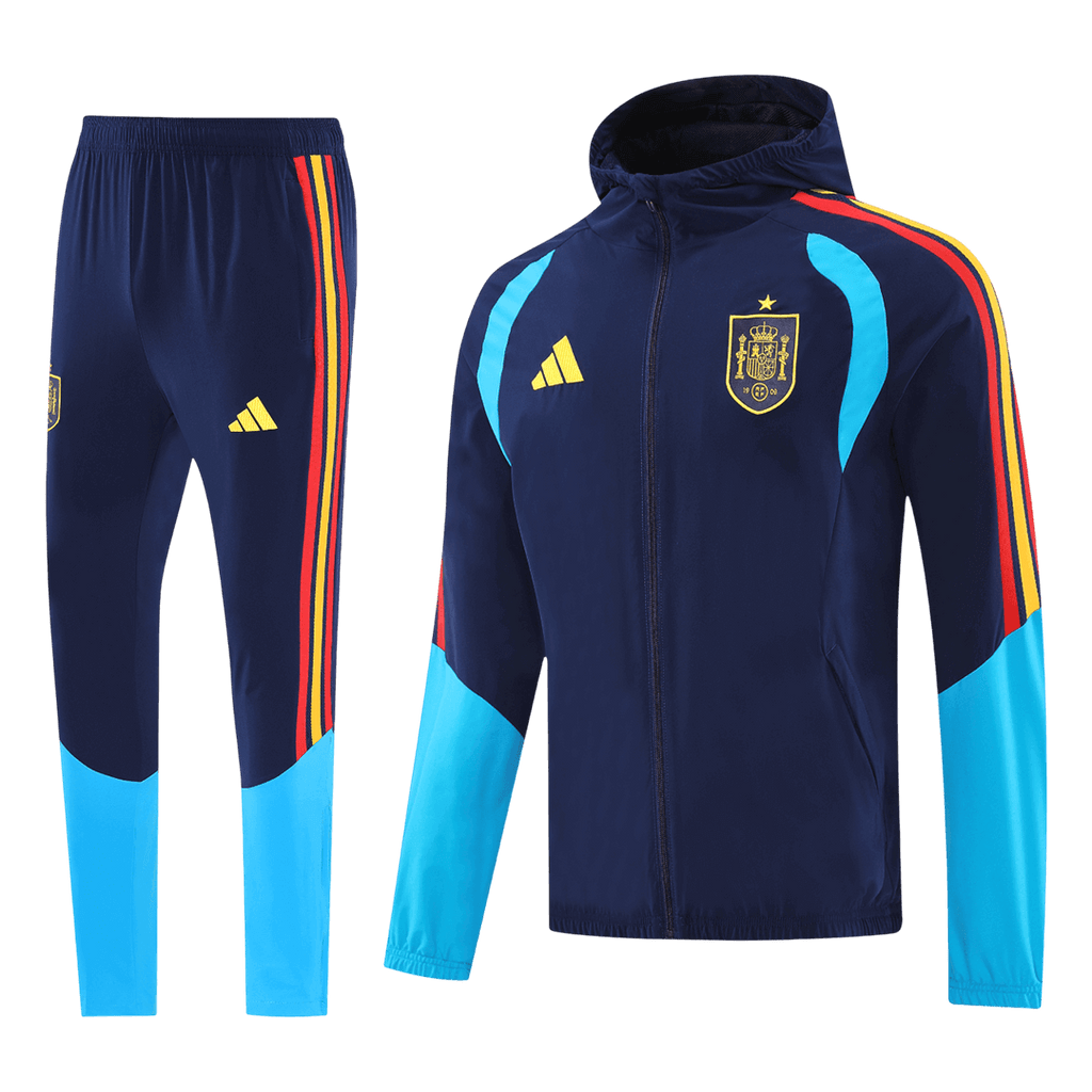 Spain Hoodie Training Kit 2026 - Blue&Black (Top+Pants)