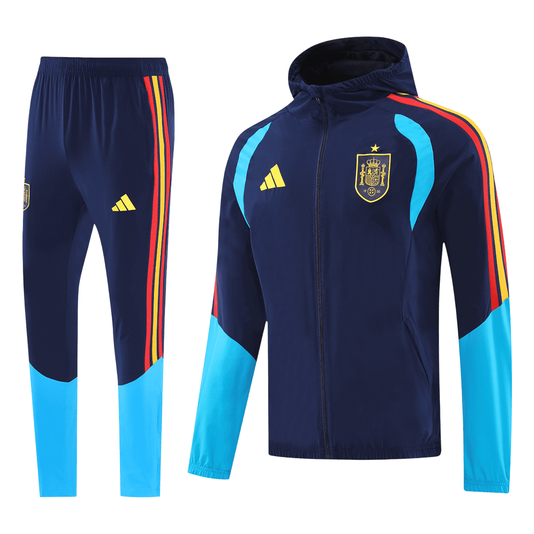 Spain Hoodie Training Kit 2026 - Blue&Black (Top+Pants)