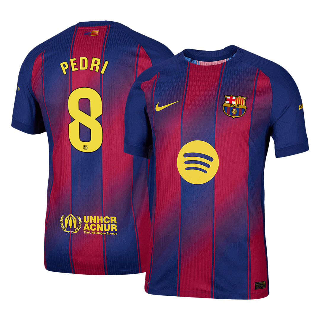 Barcelona PEDRI #8 Home Soccer Jersey Authentic 2025/26 - Football Shirt | SmartJerseys | Official Quality