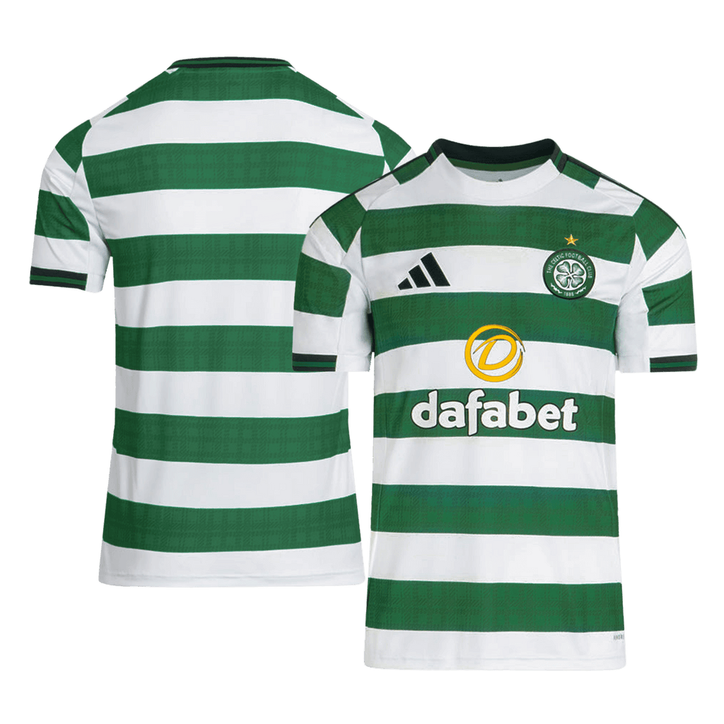 Camiseta de fútbol local del Celtic 2025/26 verde y blanco