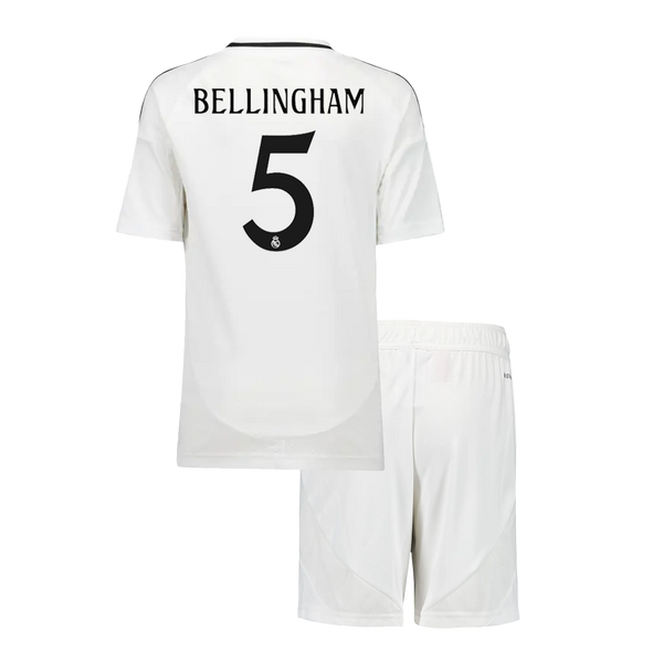 Real Madrid BELLINGHAM #5 Home Jersey Kit 2024/25 Kids(Jersey+Shorts) - Football Shirt | SmartJerseys | Official Quality