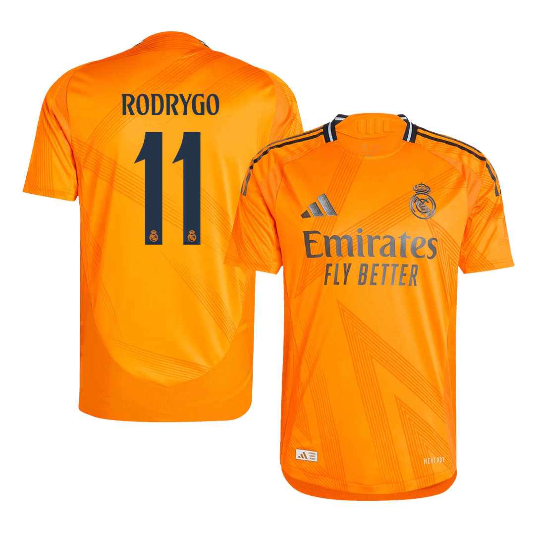 Real Madrid RODRYGO #11 Away Soccer Jersey Authentic 2024/25 - Football Shirt | SmartJerseys | Official Quality