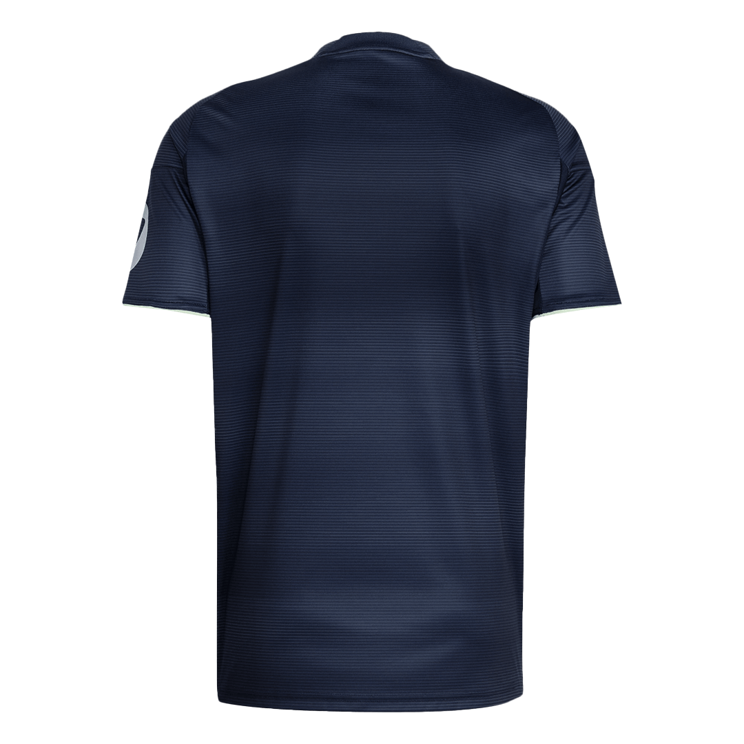 Camiseta de fútbol visitante del Real Madrid 2025/26 azul marino