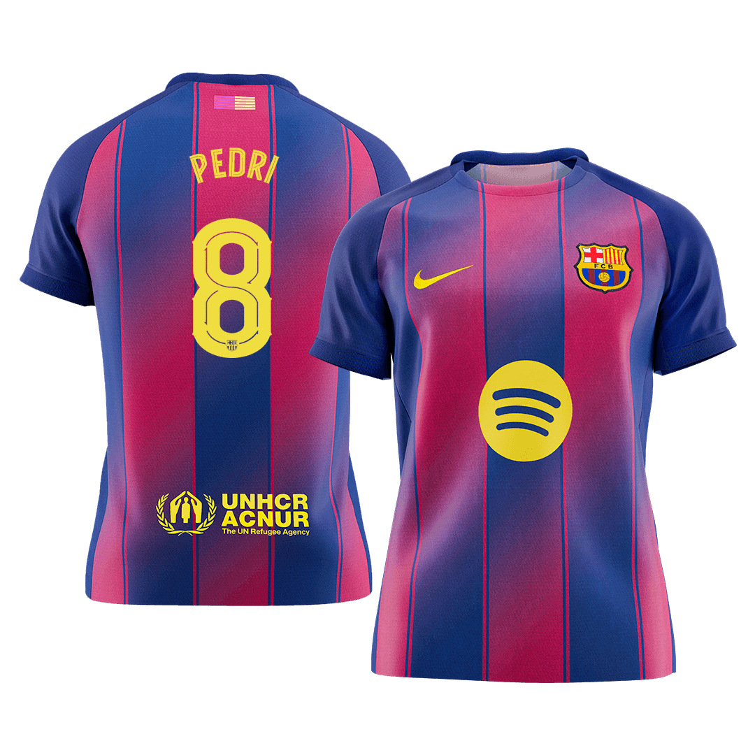 Barcelona PEDRI #8 Home Soccer Jersey 2025/26 - UCL Edition - Football Shirt | SmartJerseys | Official Quality