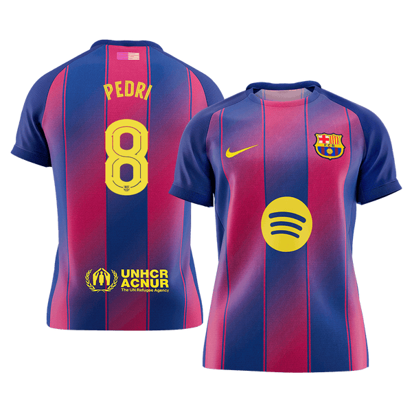Barcelona PEDRI #8 Home Soccer Jersey 2025/26 - UCL Edition - Football Shirt | SmartJerseys | Official Quality