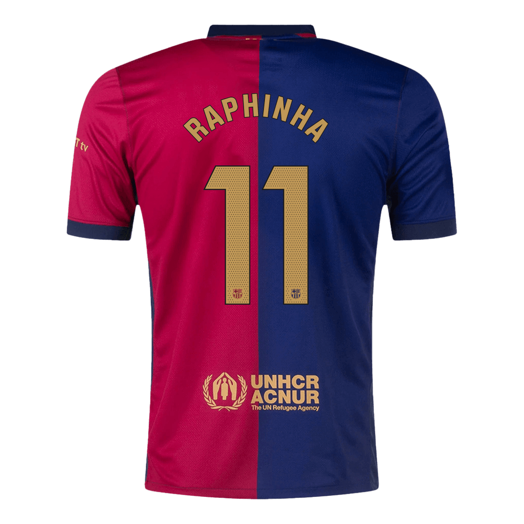 Camiseta local del Barcelona Raphinha #11 2024/25 (logotipo de Spotify sin texto)
