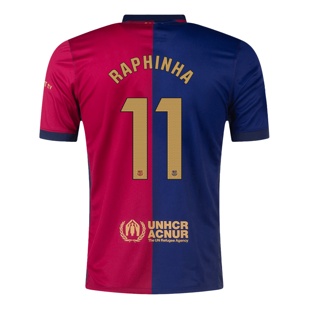 Camiseta local del Barcelona Raphinha #11 2024/25 (logotipo de Spotify sin texto)