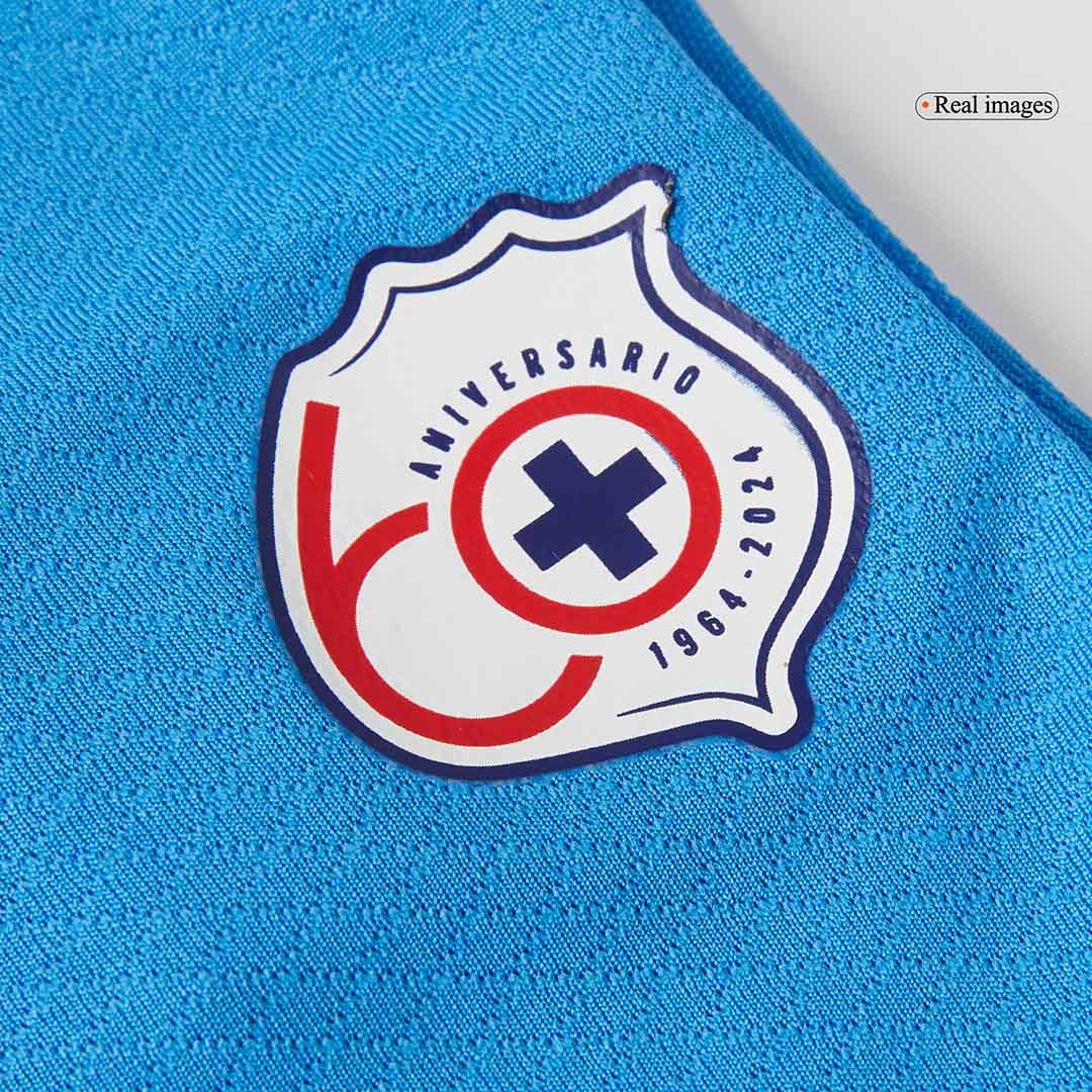 Camiseta de fútbol local de Cruz Azul 2024/25 para niños (camiseta y pantalones cortos)