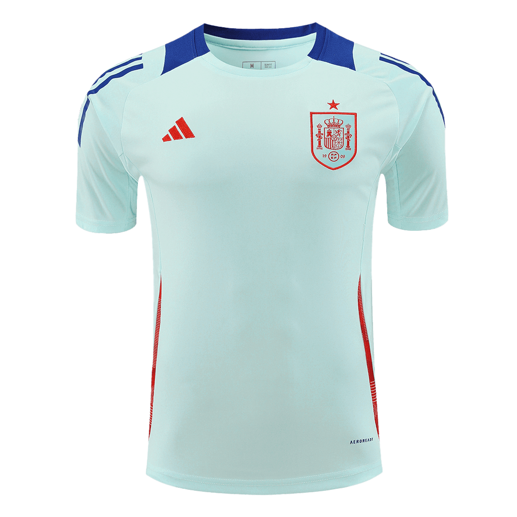 Spain Pre-Match Training Jersey EURO 2024 - Blue - Football Shirt | SmartJerseys | Official Quality