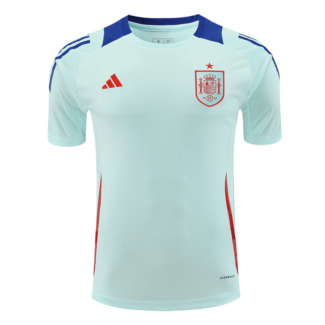 Spain Pre-Match Training Jersey EURO 2024 - Blue - Football Shirt | SmartJerseys | Official Quality