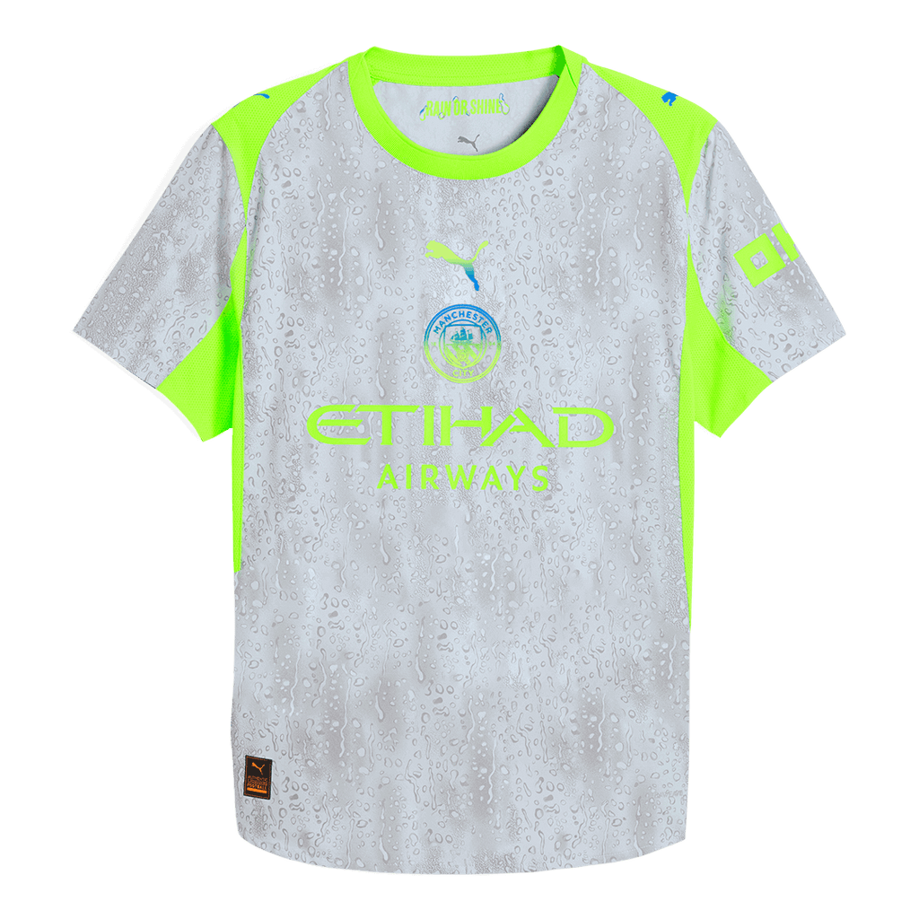 Authentic Manchester City Third Away Soccer Jersey 25/26 Gray - Football Shirt | SmartJerseys | Official Quality