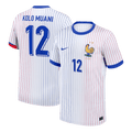 KOLO MUANI#12 France Euro Away Soccer Jersey 2024 White - Football Shirt | SmartJerseys | Official Quality