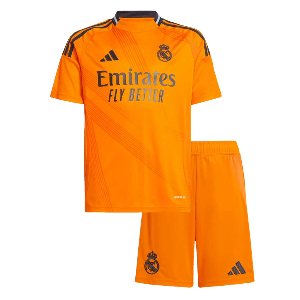 Real Madrid Away Jersey Kit 2024/25 Kids(Jersey+Shorts) - Football Shirt | SmartJerseys | Official Quality