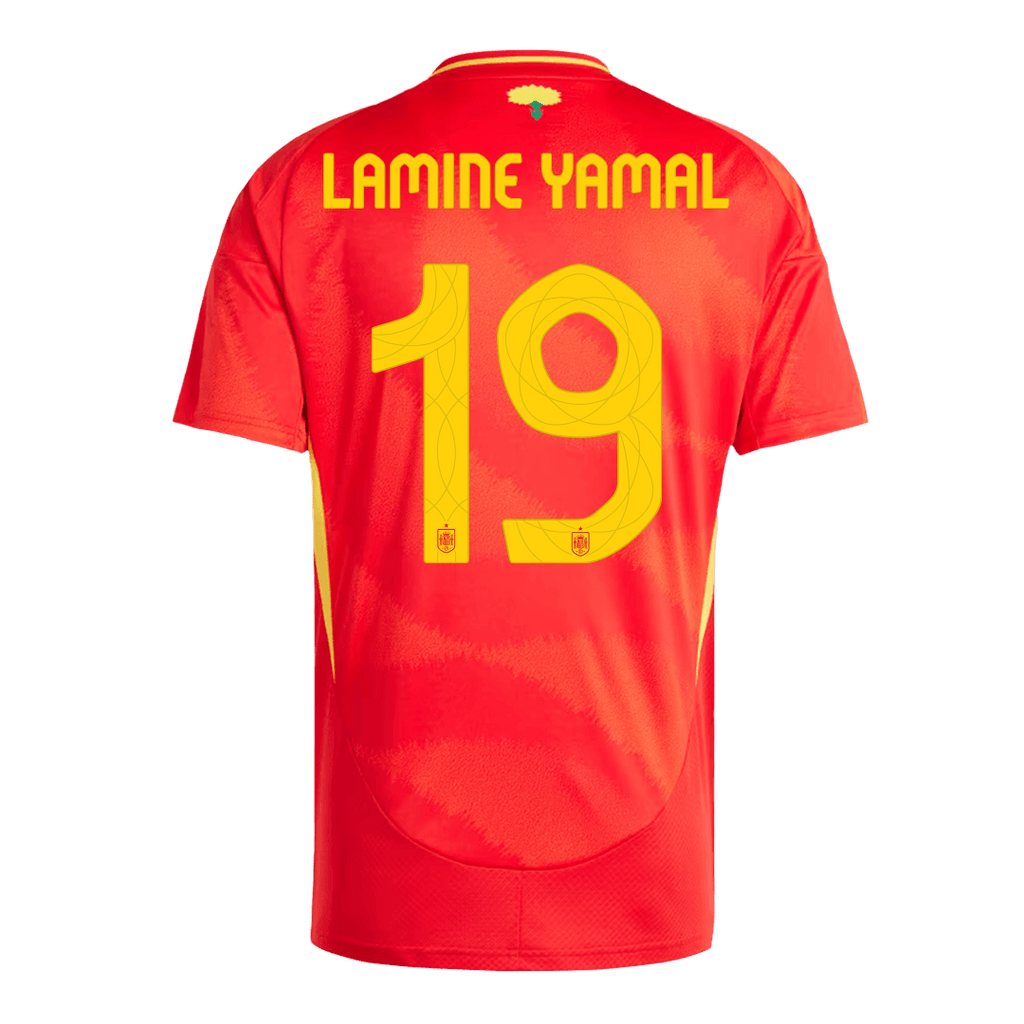 España LAMINE YAMAL #19 Camiseta local EURO 2024