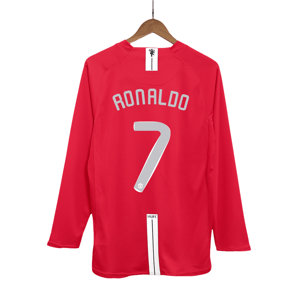 Manchester United RONALDO #7 Home Soccer Jersey Retro 2007/08 - Long Sleeve (UCL Final) - Football Shirt | SmartJerseys | Official Quality