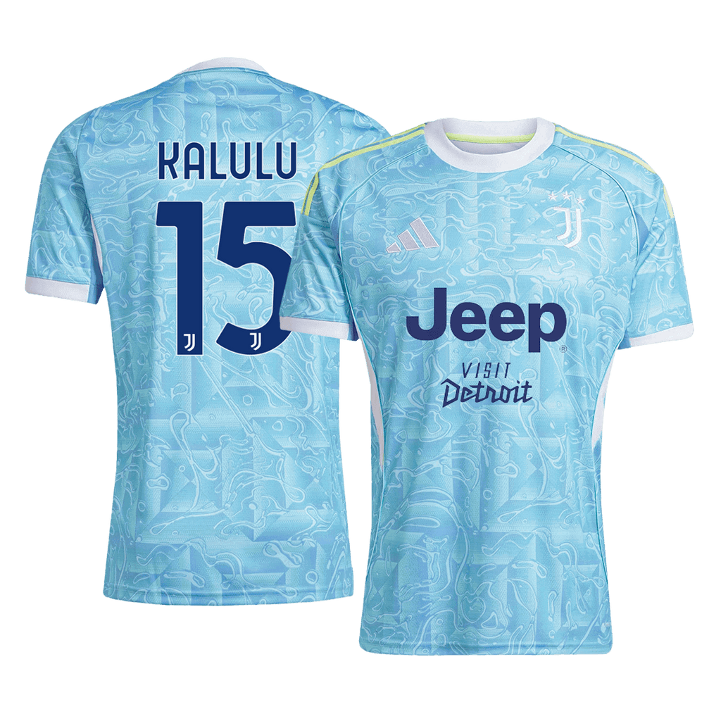Juventus KALULU #15 Away Soccer Jersey 2025/26 - Football Shirt | SmartJerseys | Official Quality