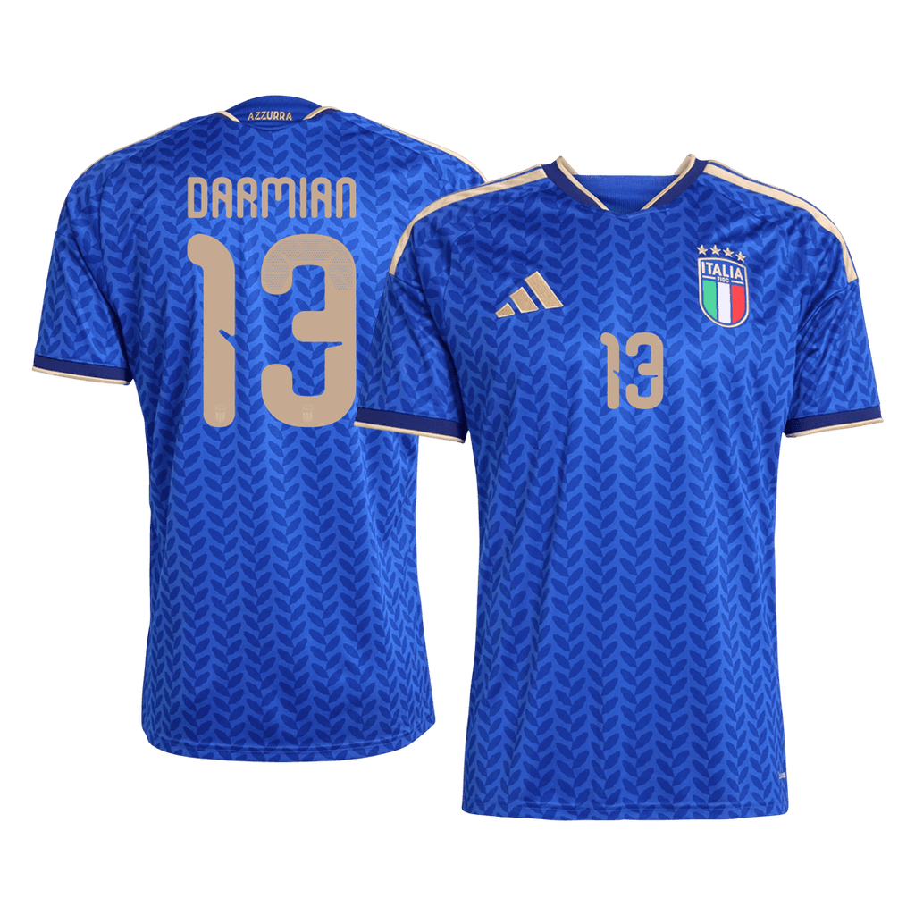 DARMIAN #13 Italy Home Soccer Jersey World Cup 2026 Blue - Football Shirt | SmartJerseys | Official Quality