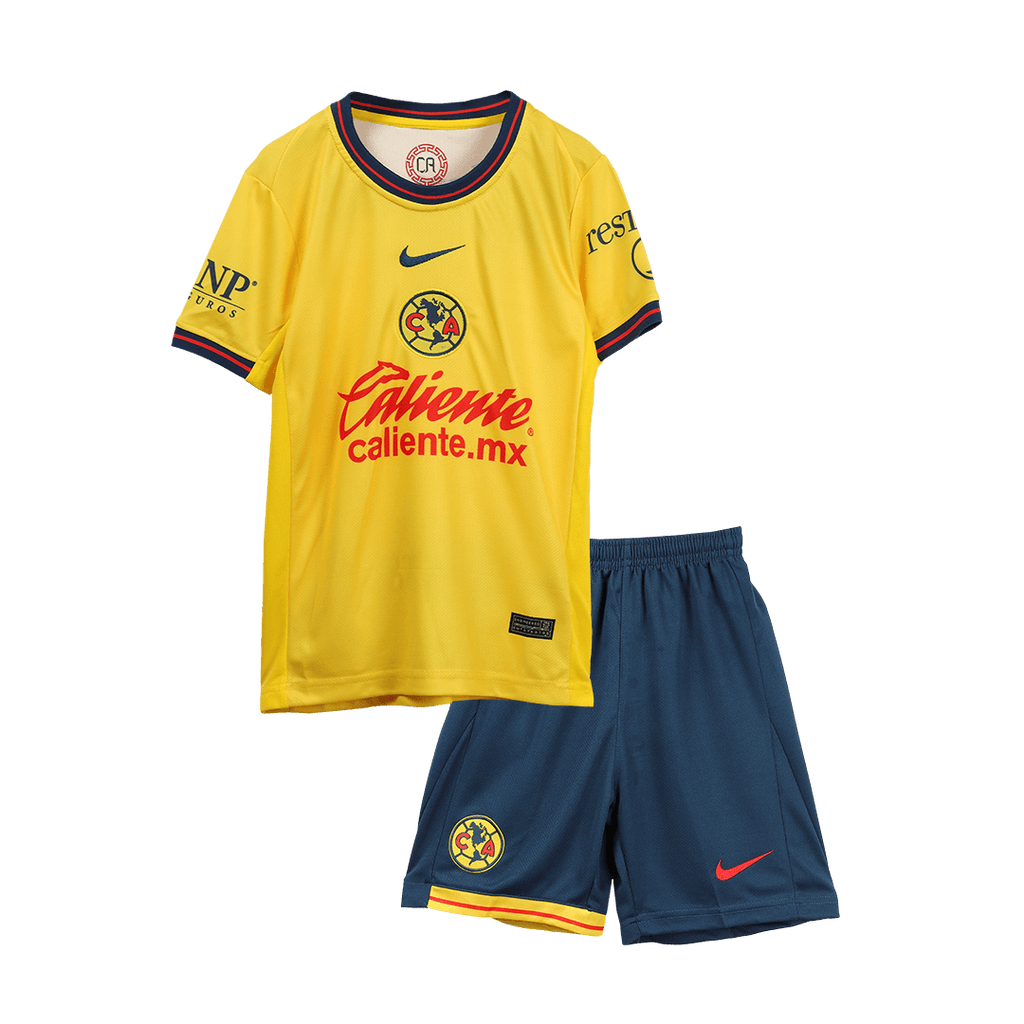 Club America Home Soccer Jersey Kit 2024/25 Kids(Jersey+Shorts) - Football Shirt | SmartJerseys | Official Quality