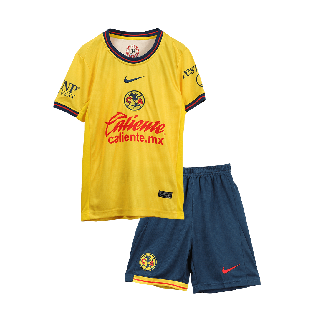 Club America Home Soccer Jersey Kit 2024/25 Kids(Jersey+Shorts) - Football Shirt | SmartJerseys | Official Quality