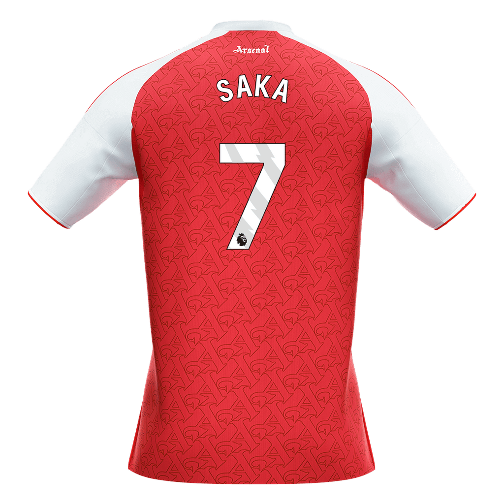 SAKA #7 Maillot de football Arsenal Domicile 2025/26 Rouge