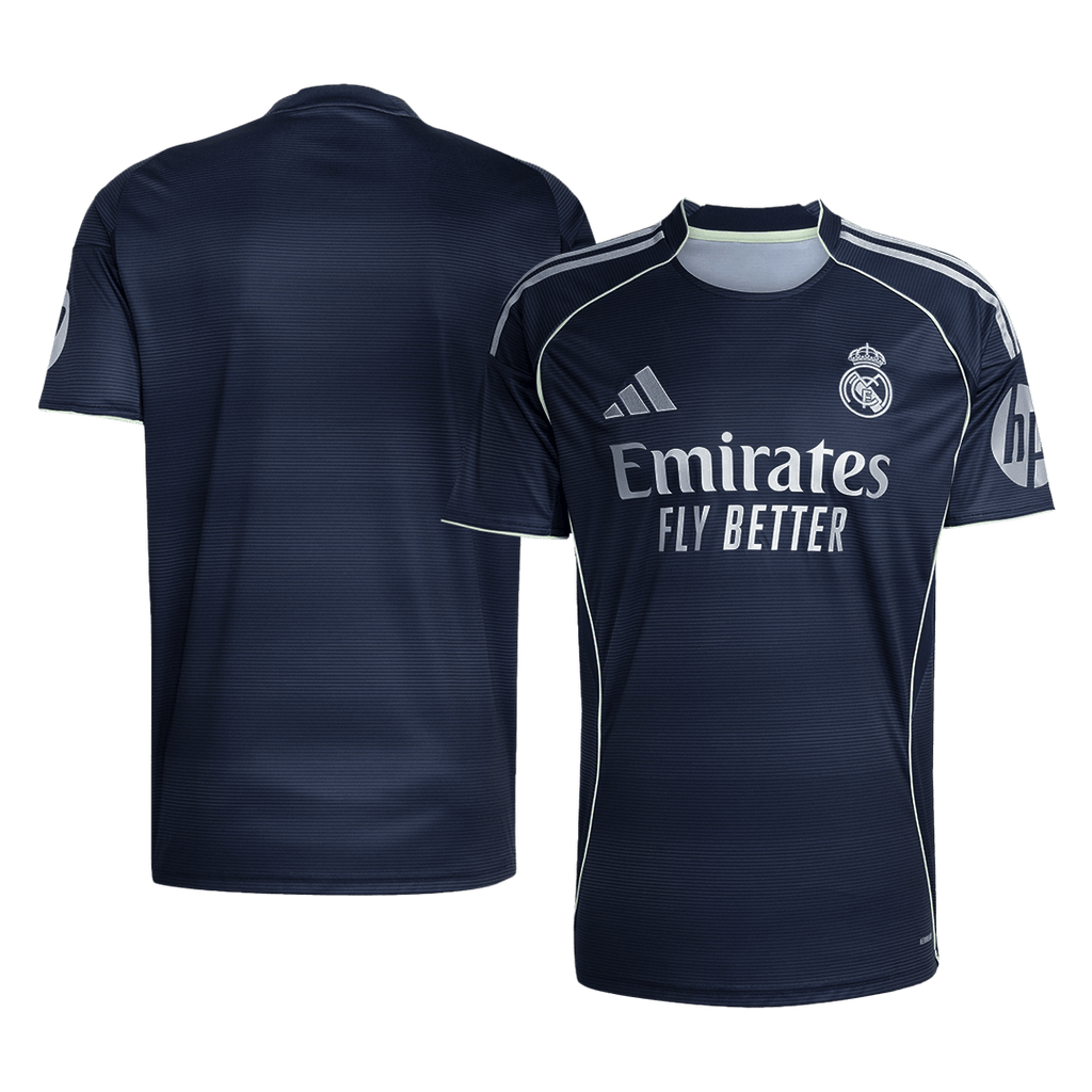 Camiseta de fútbol visitante del Real Madrid 2025/26 azul marino