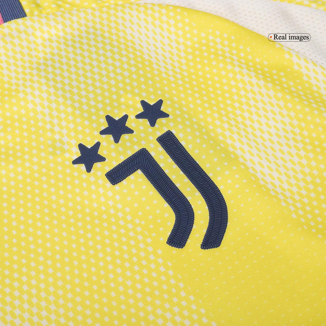 Juventus YILDIZ #10 Away Soccer Jersey Authentic 2024/25- Save The Children Sponsor