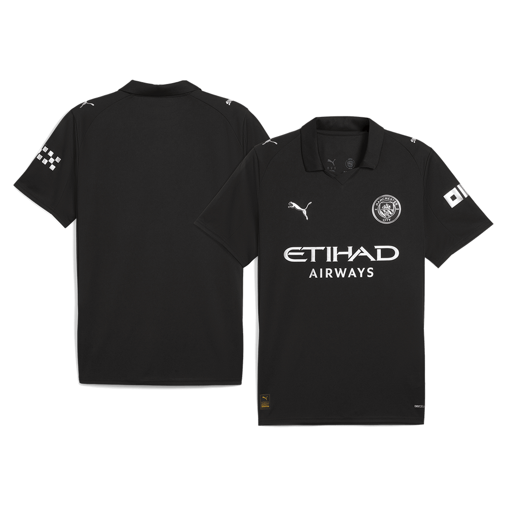 Manchester City Away Soccer Jersey 2025/26 Black