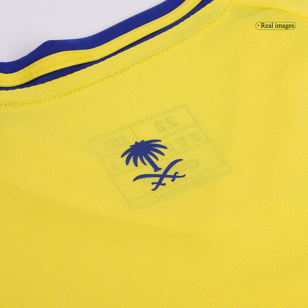 Camiseta de fútbol local Al Nassr RONALDO #7 2024/25 para niños (camiseta y pantalones cortos)