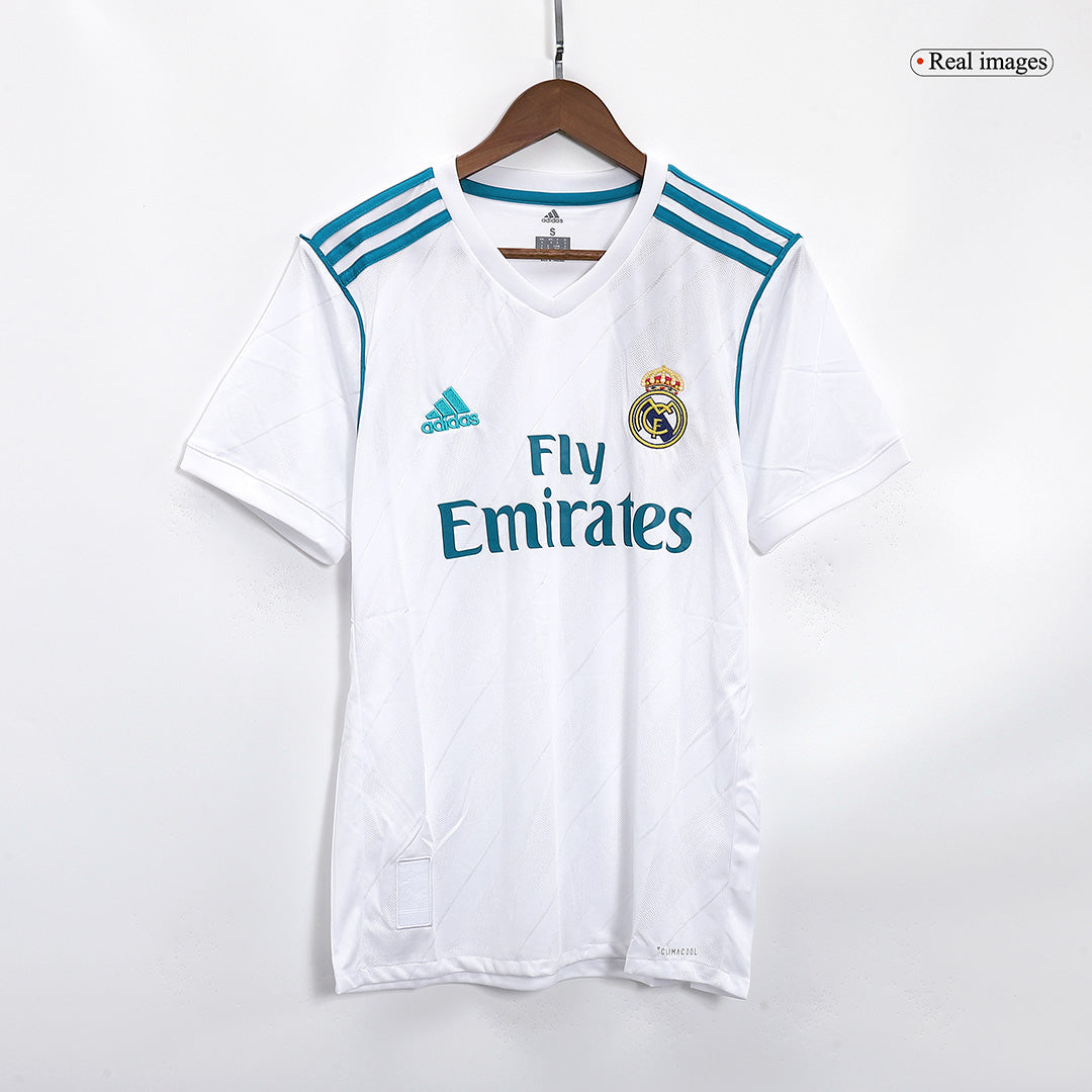 17/18 Real Madrid Home White Retro Jerseys Shirt(Player Version) - Football Shirt | SmartJerseys | Official Quality