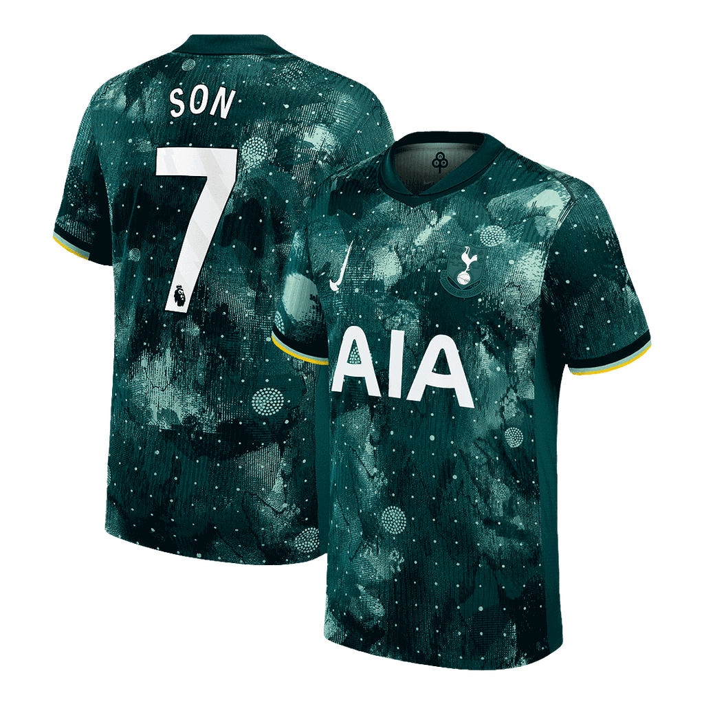 Tottenham Hotspur SON #7 Third Away Soccer Jersey Authentic 2024/25 - Football Shirt | SmartJerseys | Official Quality