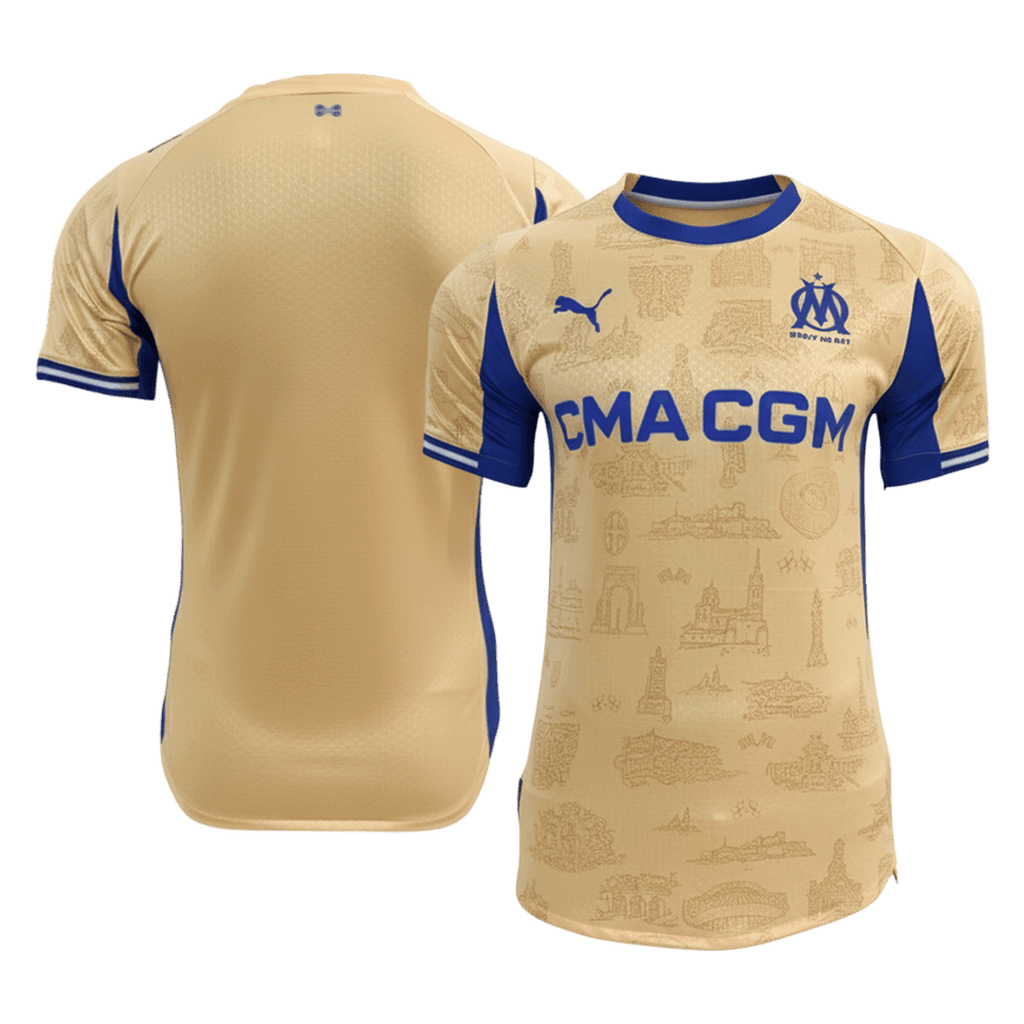 Versión del jugador Marsella Cuarta camiseta de fútbol 25/26 Amarillo