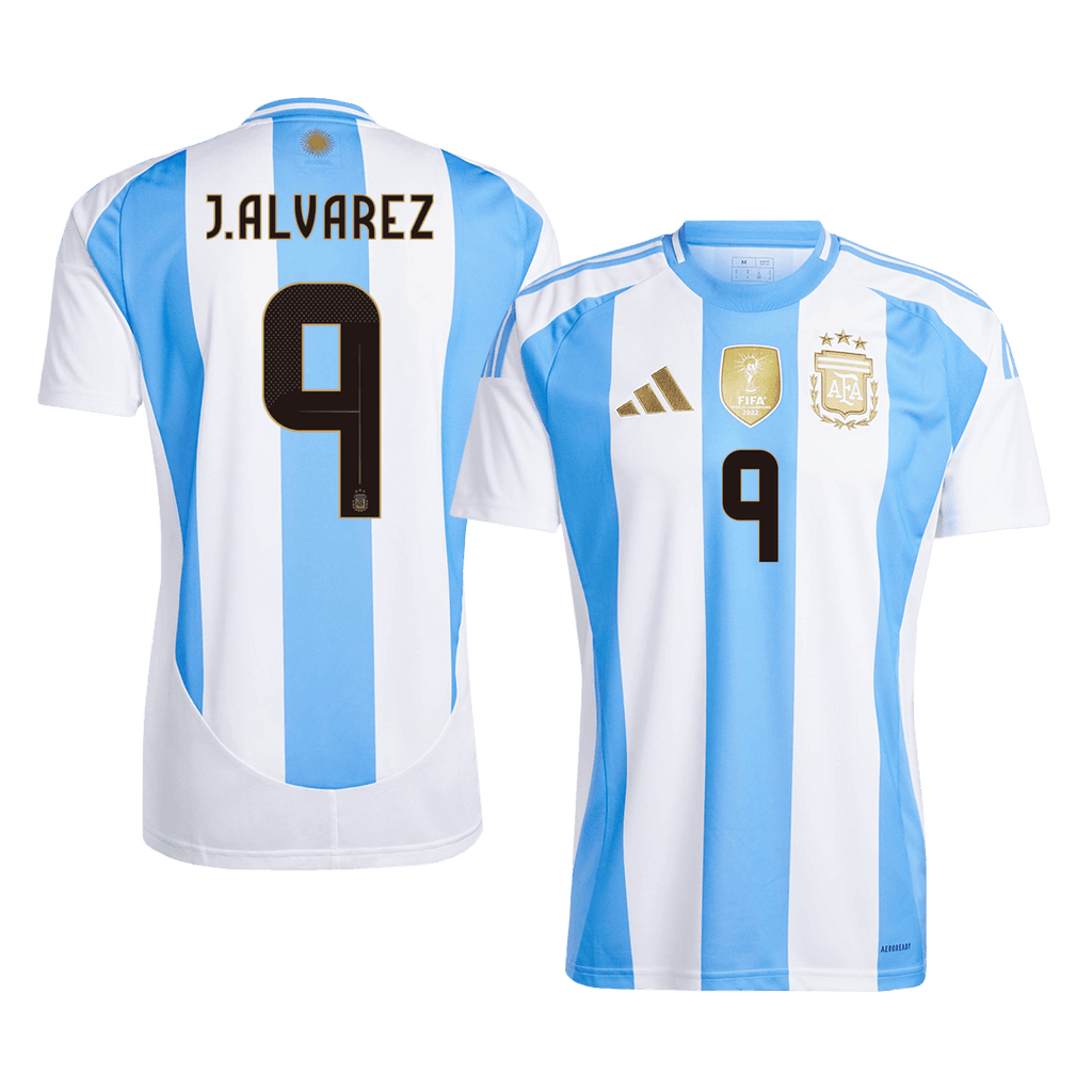 Argentina J.ALVAREZ #9 Home Soccer Jersey 2024 - Football Shirt | SmartJerseys | Official Quality