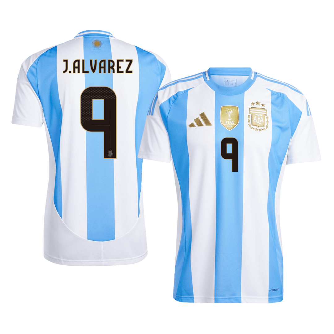 Argentina J.ALVAREZ #9 Home Soccer Jersey 2024 - Football Shirt | SmartJerseys | Official Quality