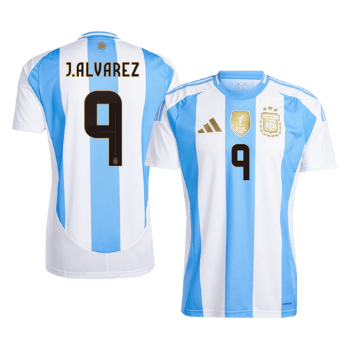 Argentina J.ALVAREZ #9 Home Soccer Jersey 2024 - Football Shirt | SmartJerseys | Official Quality
