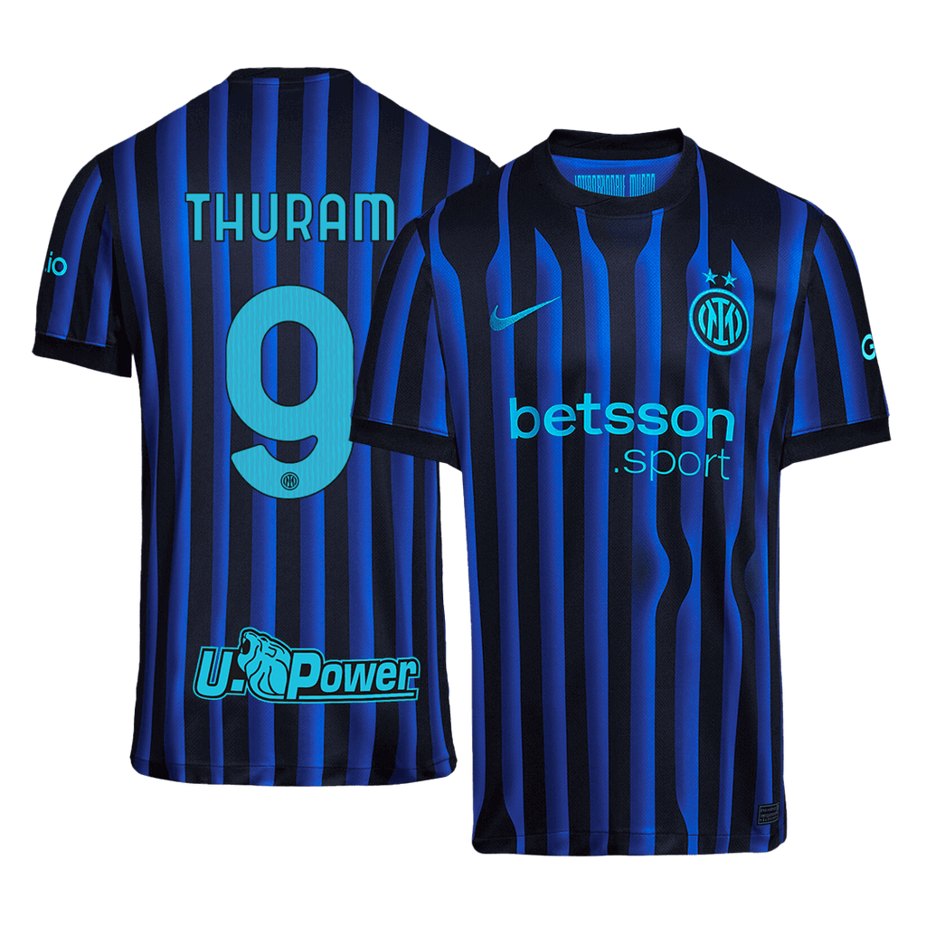 Inter Milan THURAM #9 Home Soccer Jersey 2025/26 - Football Shirt | SmartJerseys | Official Quality