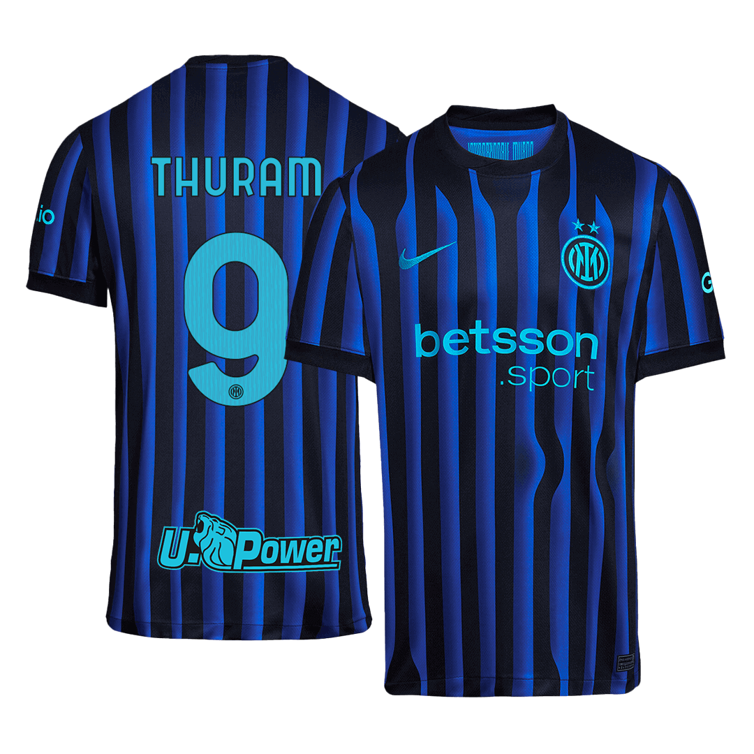 Inter Milan THURAM #9 Home Soccer Jersey 2025/26 - Football Shirt | SmartJerseys | Official Quality