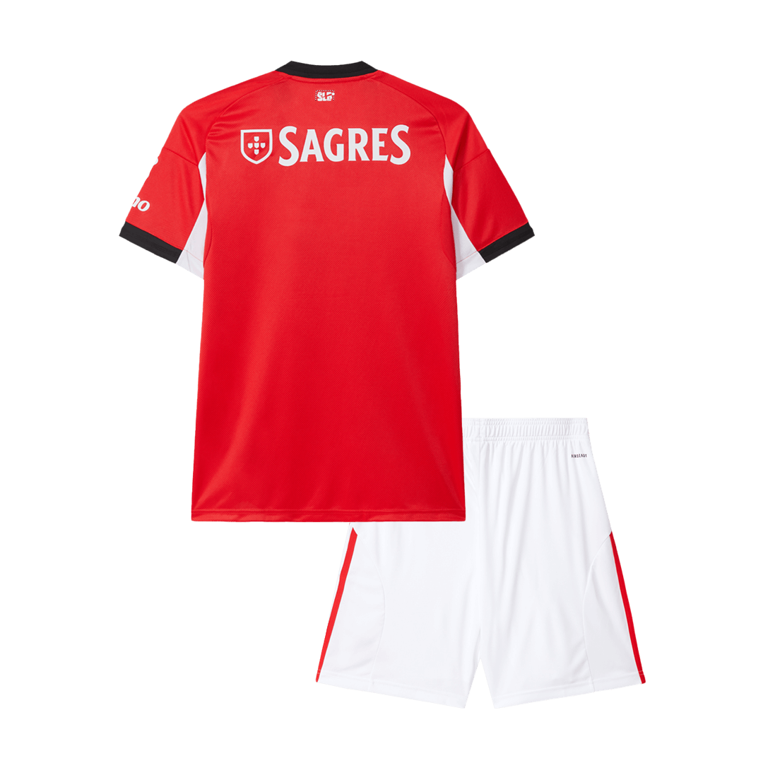 Kid's Benfica Home Soccer Jersey Kit 25/26 Red