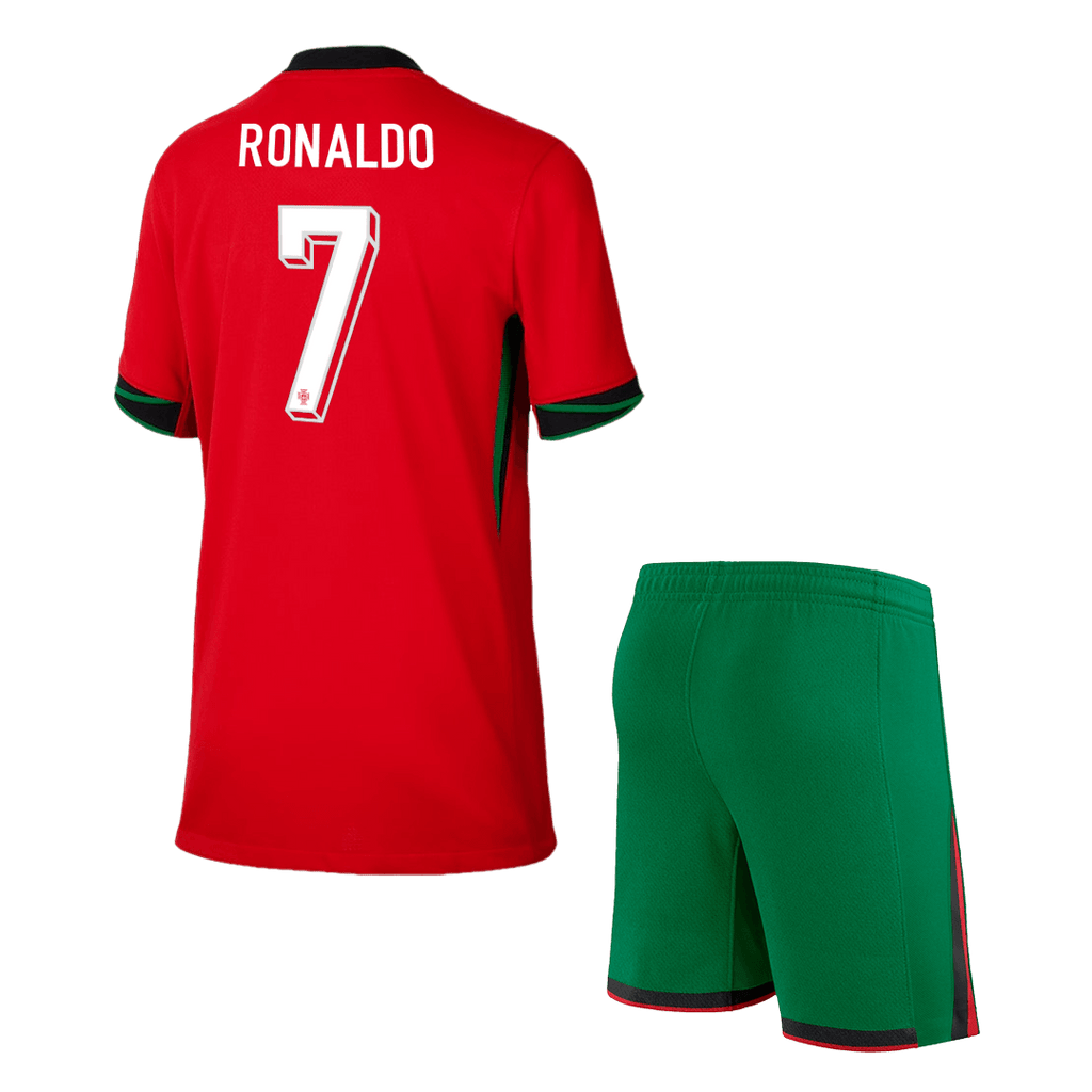 Maillot domicile Portugal RONALDO n°7 Euro 2024 Enfant (Maillot + Short) 