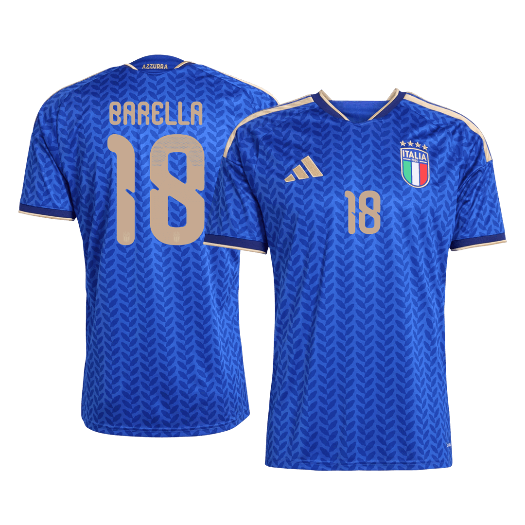 BARELLA #18 Italy Home Soccer Jersey World Cup 2026 Blue - Football Shirt | SmartJerseys | Official Quality