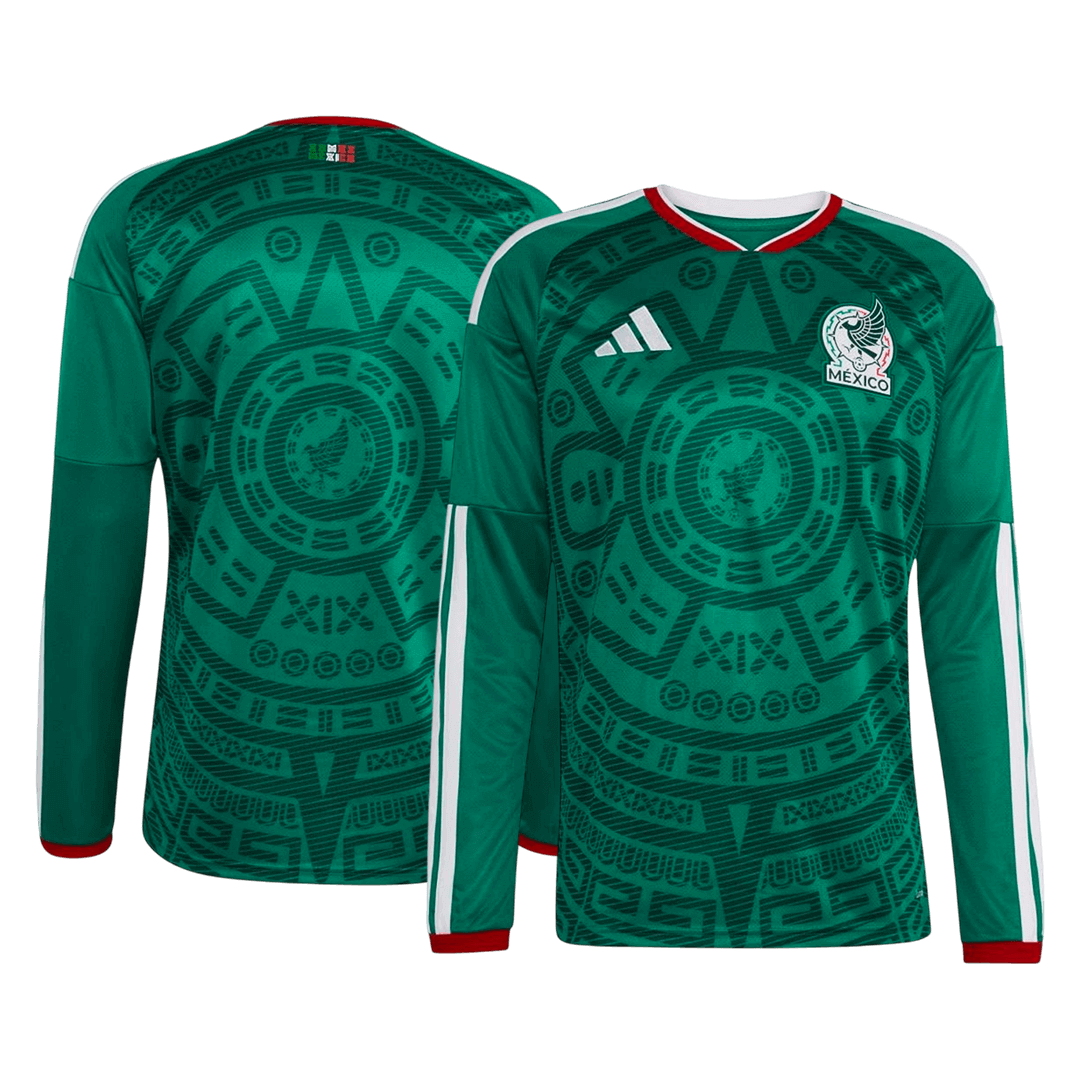 Camiseta de fútbol local de manga larga de México 2026