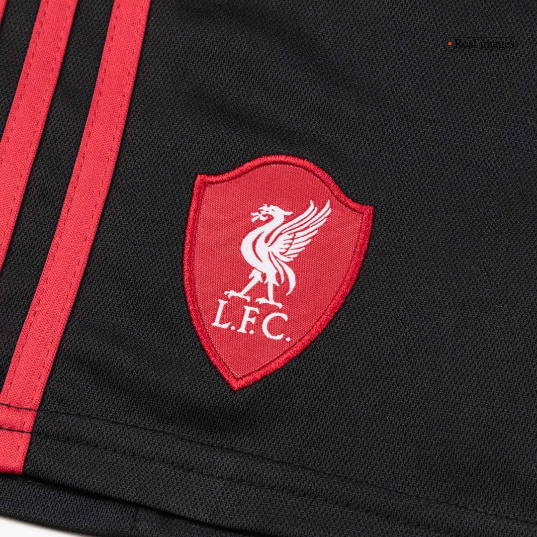 Kid's Liverpool Away Soccer Jersey Kit(Jersey+Shorts+Socks) 25/26 White
