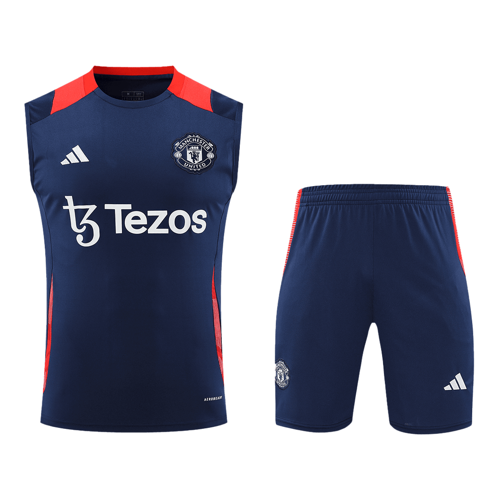 Manchester United Pre-Match Soccer Jersey Kit 2024/25 (Jersey+Shorts) - Football Shirt | SmartJerseys | Official Quality