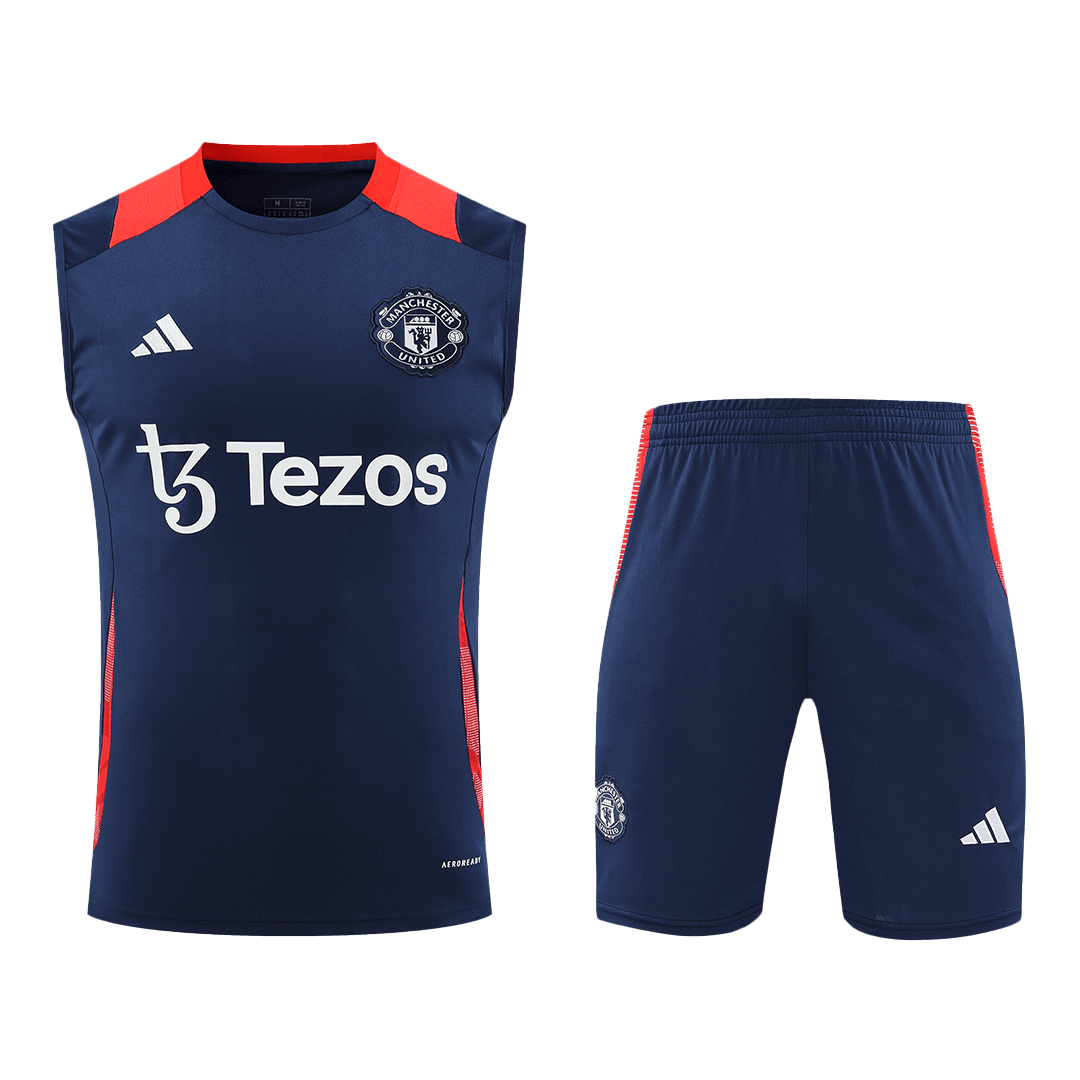 Manchester United Pre-Match Soccer Jersey Kit 2024/25 (Jersey+Shorts) - Football Shirt | SmartJerseys | Official Quality
