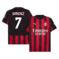 GIMENEZ #7 AC Milan Home Soccer Jersey 2025/26 Red&Black - Football Shirt | SmartJerseys | Official Quality
